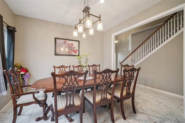 view of dining area