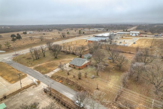 drone / aerial view with a rural view