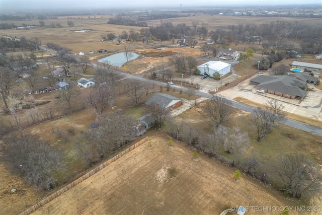 drone / aerial view featuring a rural view