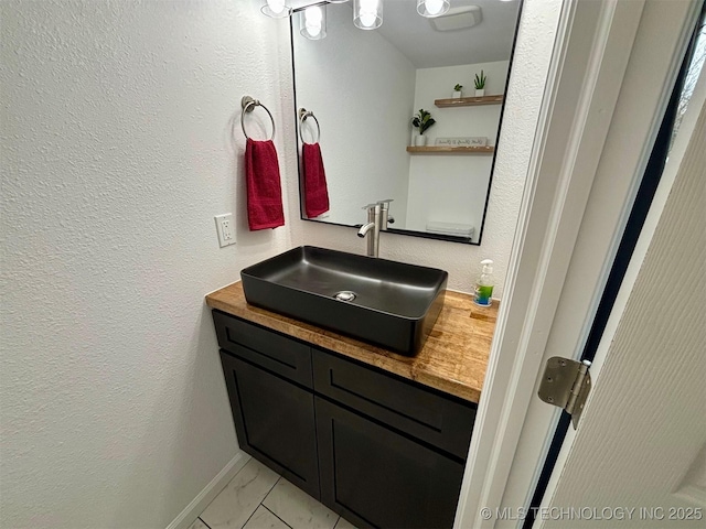 bathroom featuring vanity