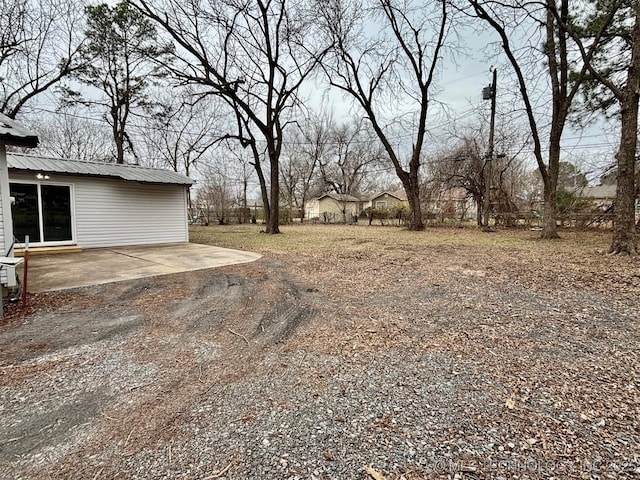 view of yard with a patio