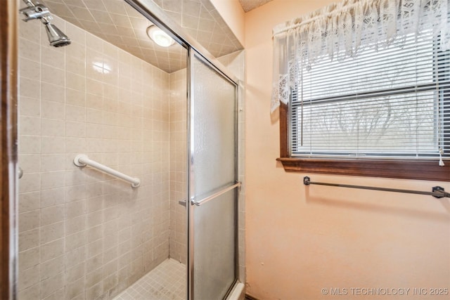 bathroom with an enclosed shower