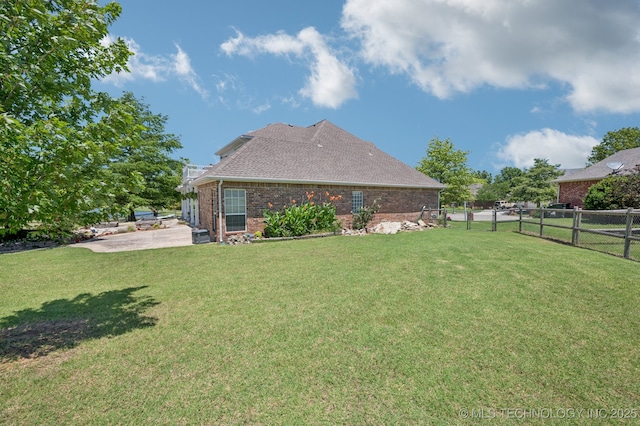 8402 N 100th E Ave, Owasso, OK 74055 - view of yard with a patio area