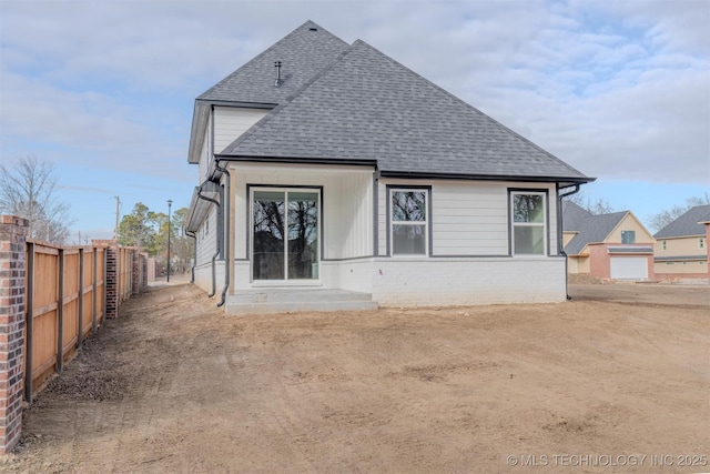 view of rear view of house