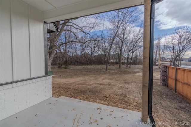 view of yard featuring a patio