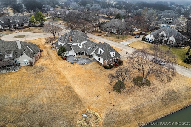 drone / aerial view featuring a residential view