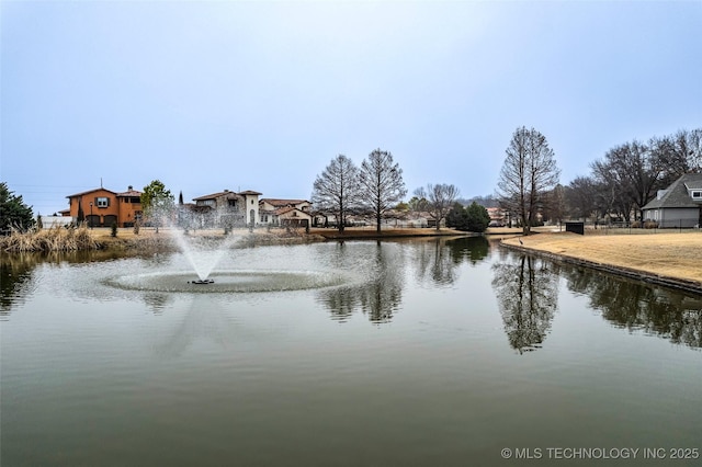 view of water feature