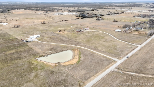 bird's eye view featuring a rural view