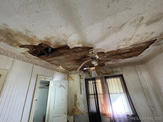 room details featuring ceiling fan