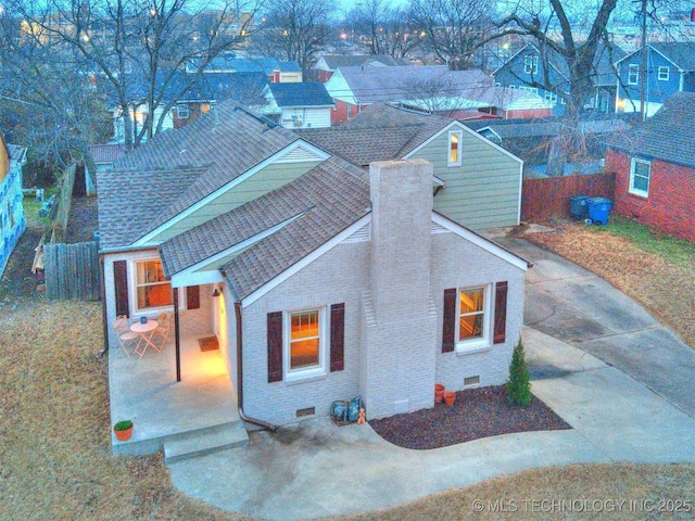 exterior space with a patio