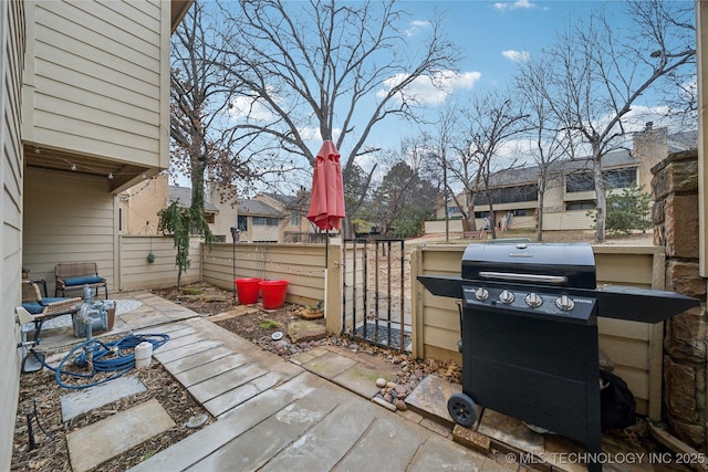 view of patio / terrace with grilling area