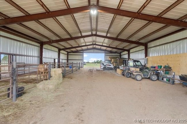 view of horse barn