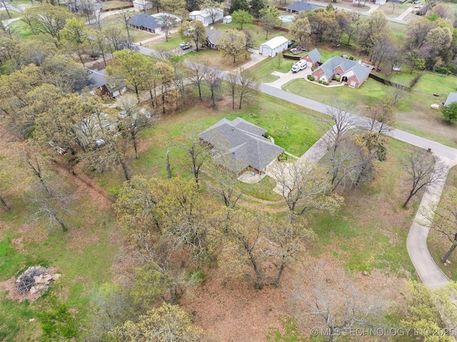 birds eye view of property featuring a residential view