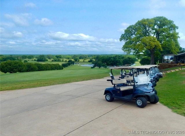 4 Canadian Dr, Burneyville, OK 73430 - surrounding community featuring view of golf course and a lawn