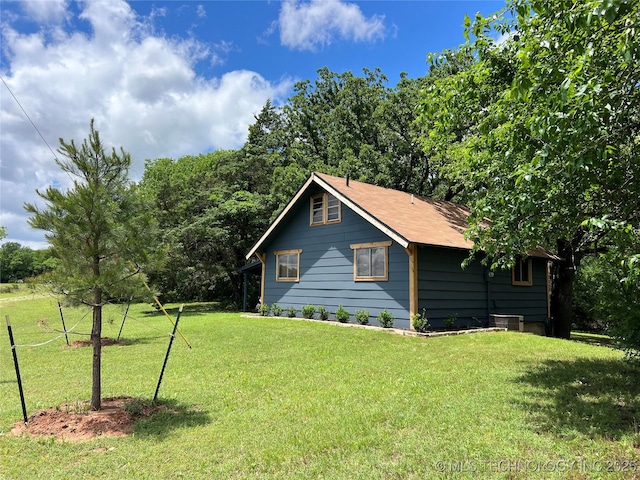 4 Canadian Dr, Burneyville, OK 73430 - view of home's exterior featuring a yard