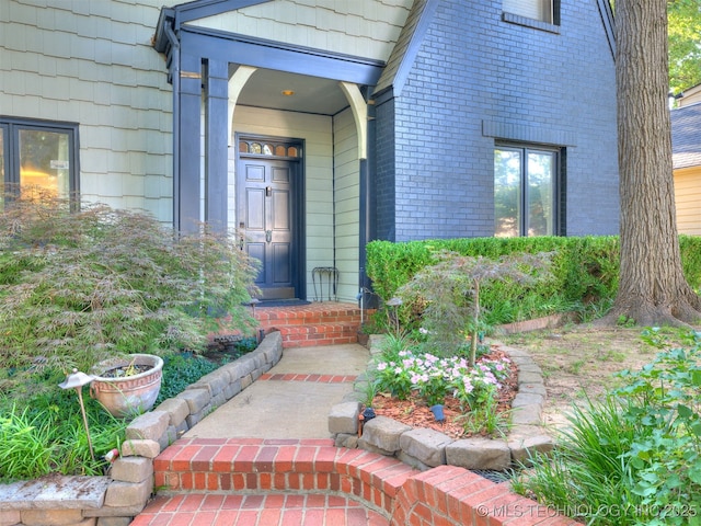 8918 S Lakewood Ave, Tulsa, OK 74137 - entrance to property featuring brick siding