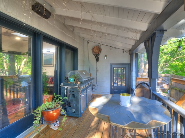 8918 S Lakewood Ave, Tulsa, OK 74137 - deck with area for grilling and outdoor dining area