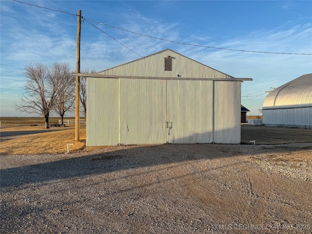 view of outbuilding