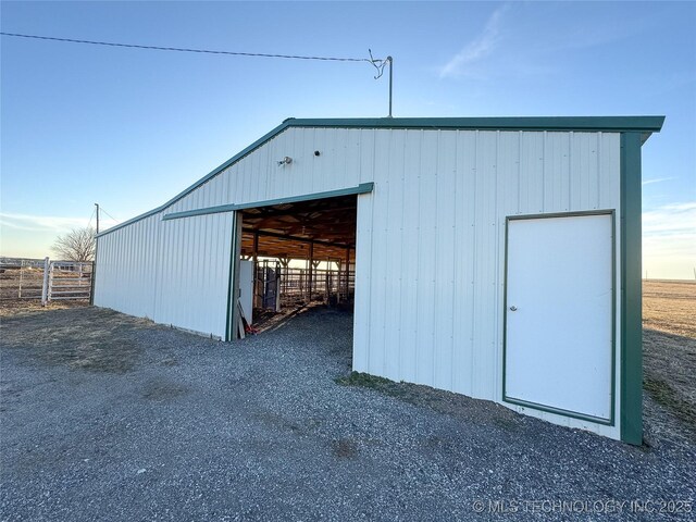 view of outdoor structure