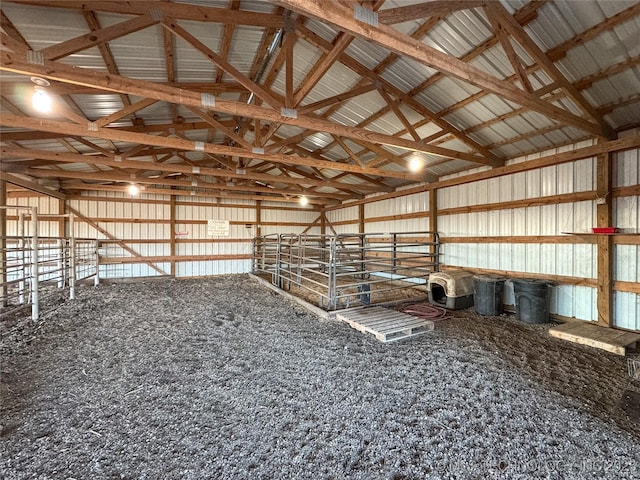 view of horse barn