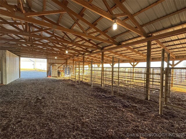 view of horse barn