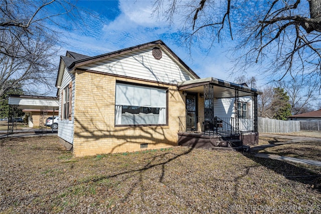 view of front of home