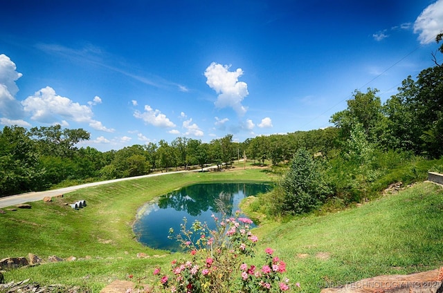 view of water feature