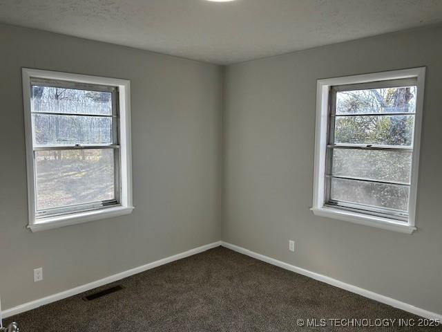 view of carpeted empty room