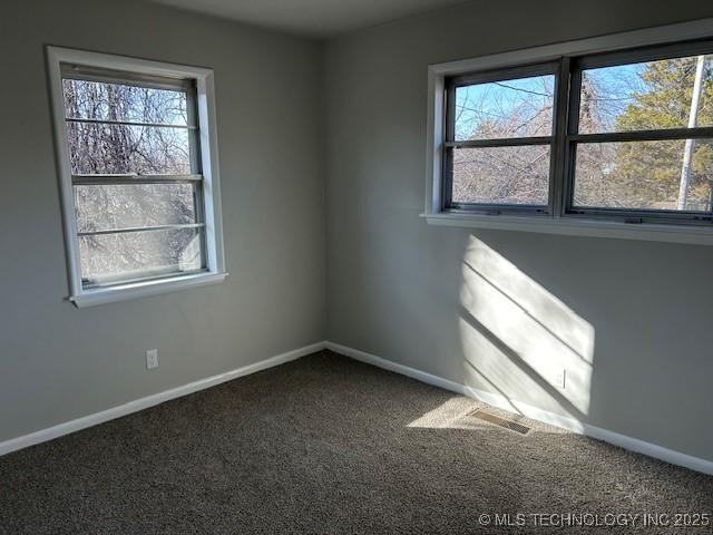 spare room with carpet