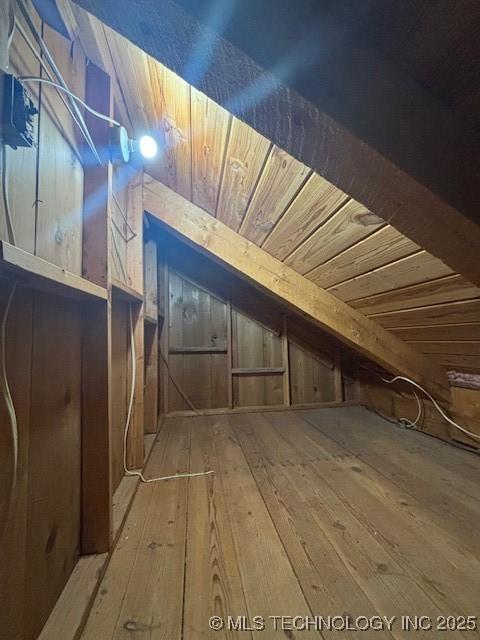 view of attic