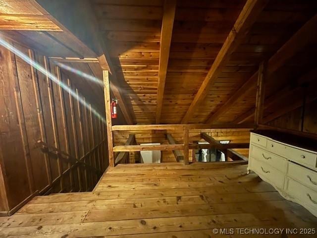 view of attic