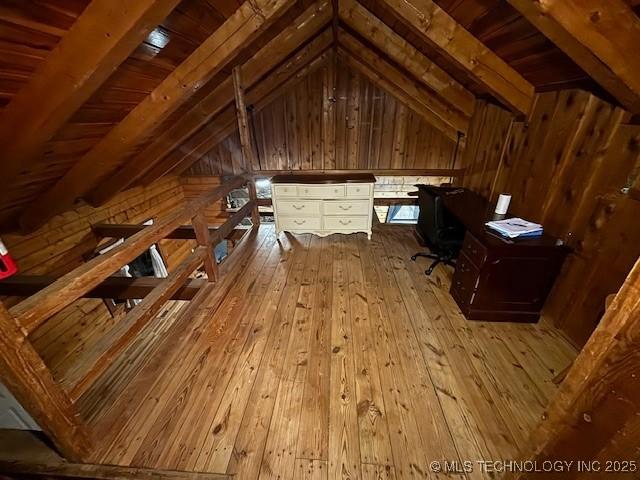 view of attic