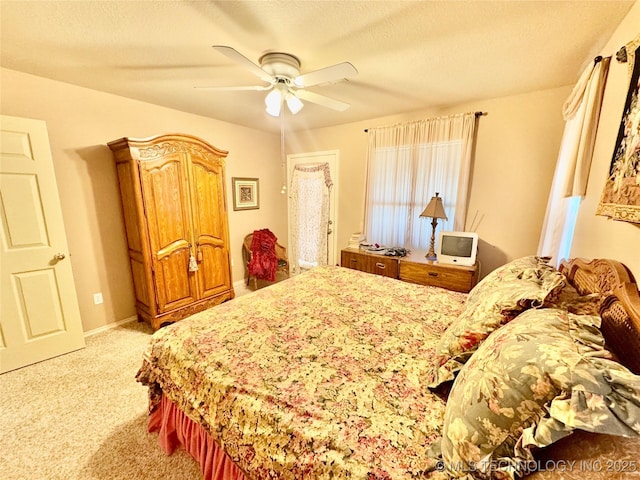 3 Huntly, Burneyville, OK 73430 - bedroom featuring light colored carpet and a ceiling fan