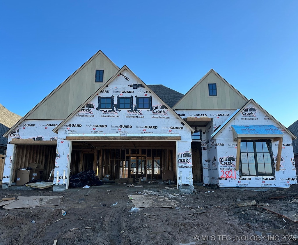 view of unfinished property
