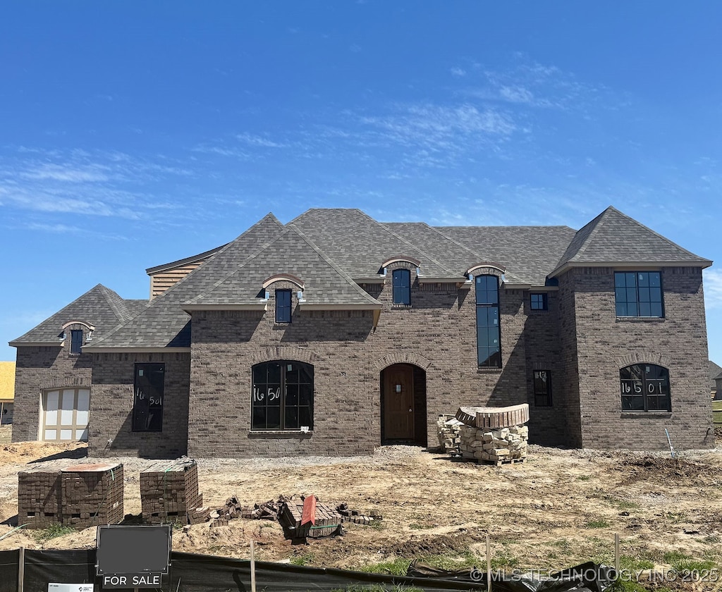 16501 S 3rd W Ave, Glenpool, OK 74033 - french provincial home featuring brick siding and roof with shingles