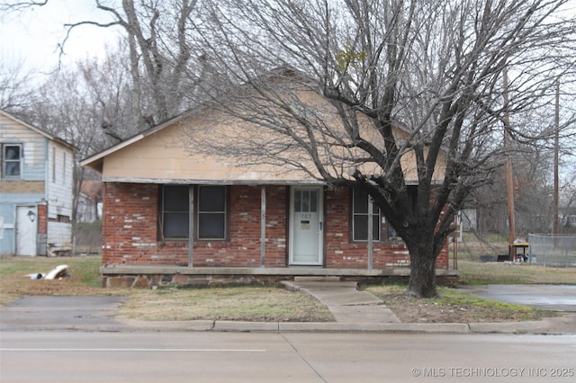 view of bungalow