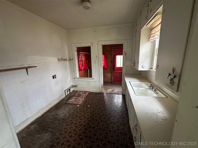 interior space featuring sink