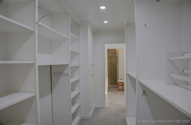 2411 E 72nd Pl Unit 2-A-3, Tulsa, OK 74136 - walk in closet with light colored carpet