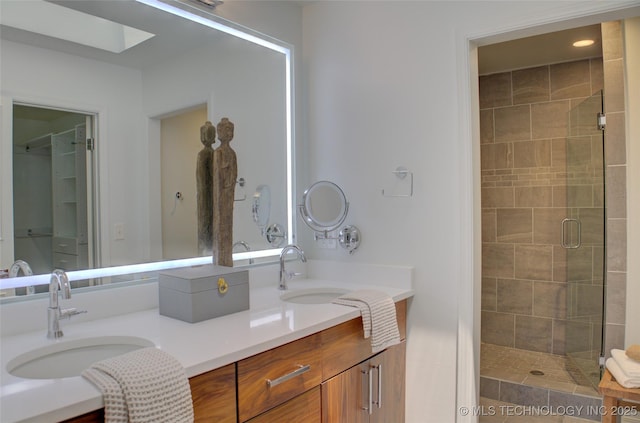 2411 E 72nd Pl Unit 2-A-3, Tulsa, OK 74136 - full bath with double vanity and a shower stall