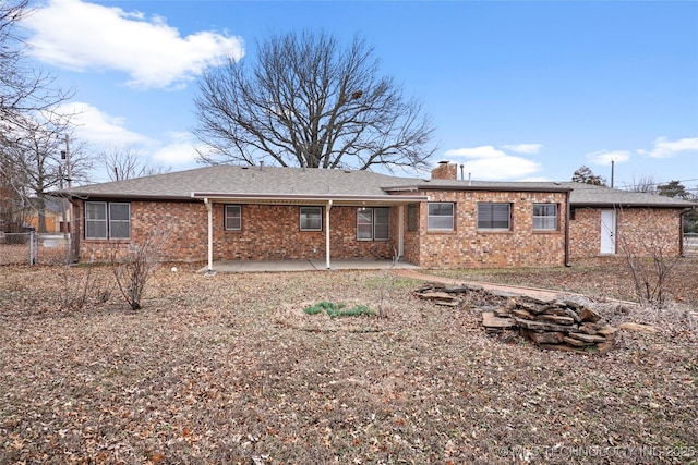 back of house featuring a patio area