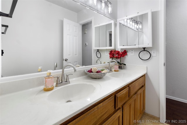 bathroom featuring vanity