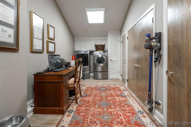 laundry area with laundry area and separate washer and dryer