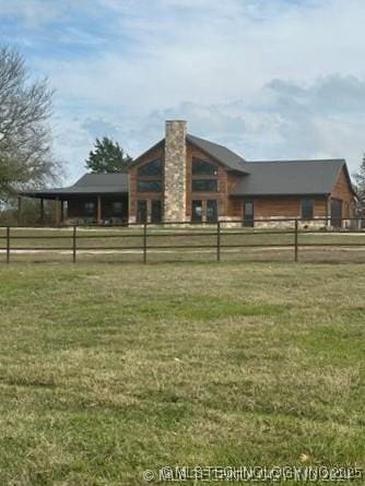 exterior space featuring a yard