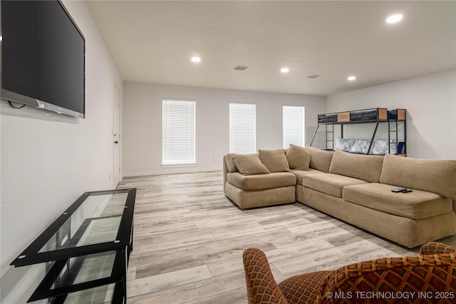 8775 Leonard St, Kingston, OK 73439 - living room with plenty of natural light and light wood-type flooring
