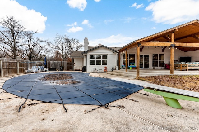 view of pool with a patio area