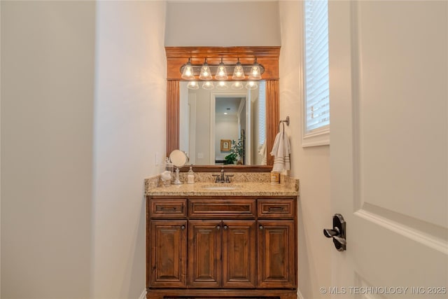 bathroom featuring vanity