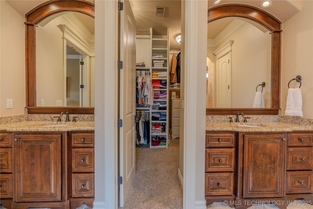 bathroom with vanity