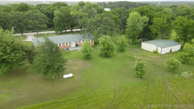 96848 S 4510th Rd, Vian, OK 74962 - view from above of property