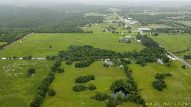 96848 S 4510th Rd, Vian, OK 74962 - aerial view of sparsely populated area with agricultural land