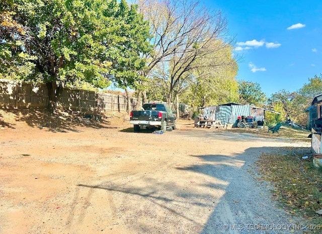 view of road